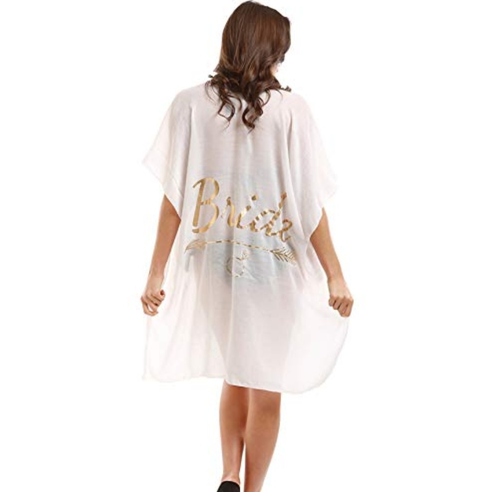 Bride White Swimsuit Coverup